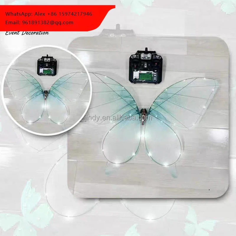 

Rechargeable Remote Controlled LED Bionic Butterfly For Wedding Stage Decoration Wedding Event Party Festival Decoration