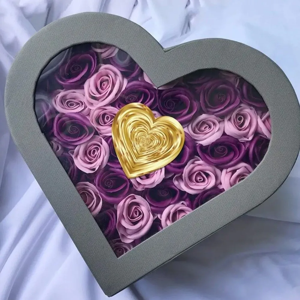 500Pcs Waterproof Love Heart Stickers Envelope Decoration Scrapbooks Sealing Sticker Decorative Label for Valentine's Day