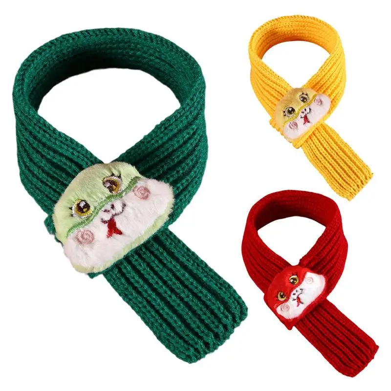 

Шарф для домашних животных Змеиный год Шарф для кошки Красный Теплый новогодний вязаный шарф для собаки Зимний шарф на шею Костюм для домашних животных и куклы Одеваются