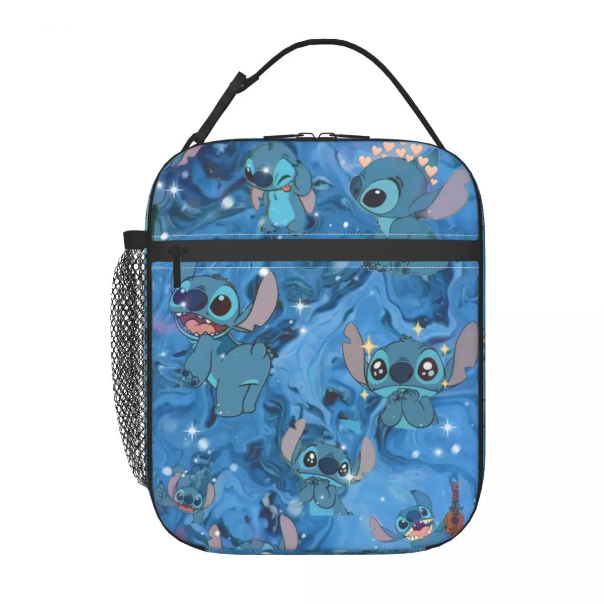 Benutzer definierte Stich Herz Cartoon isolierte Lunch-Taschen für Camping Reise Essen wasserdicht Kühler Thermal Bento Box Frauen Kinder