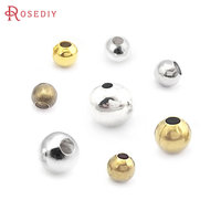 3MM 4MM 5MM 8MM Brass Metal Beads Spacer Beads Jewelry Making Supplies Diy Necklaces Bracelets Findings Accessories