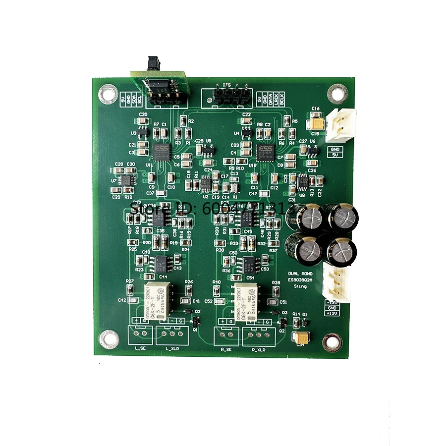 Dual ES9039Q2M DAC Board Opa1612+OPA1611 OP AMP I2S Input Support Single-ended Or Balanced Outputs