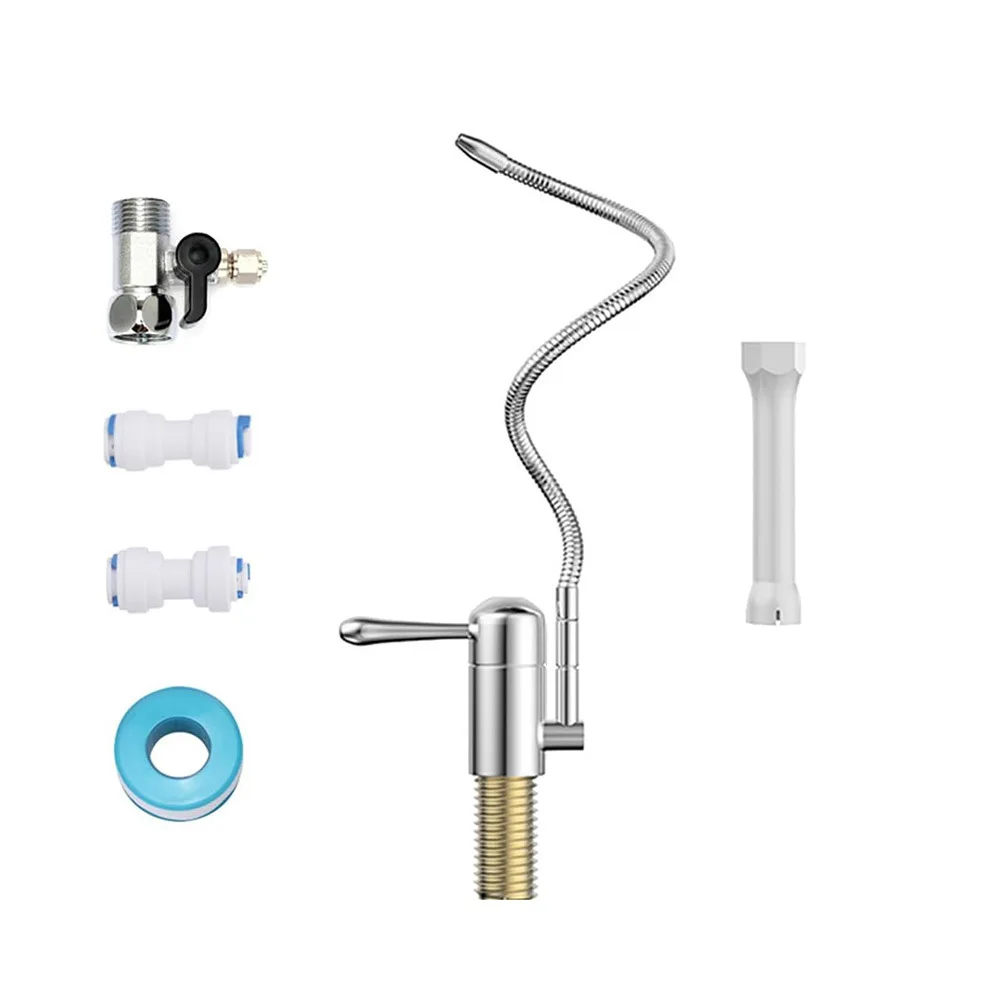 360=Degree Rotatable Brass Drinking Water Faucet Compatible With ESpring Filter Systems Chrome Finish Kitchen Purifier Tap
