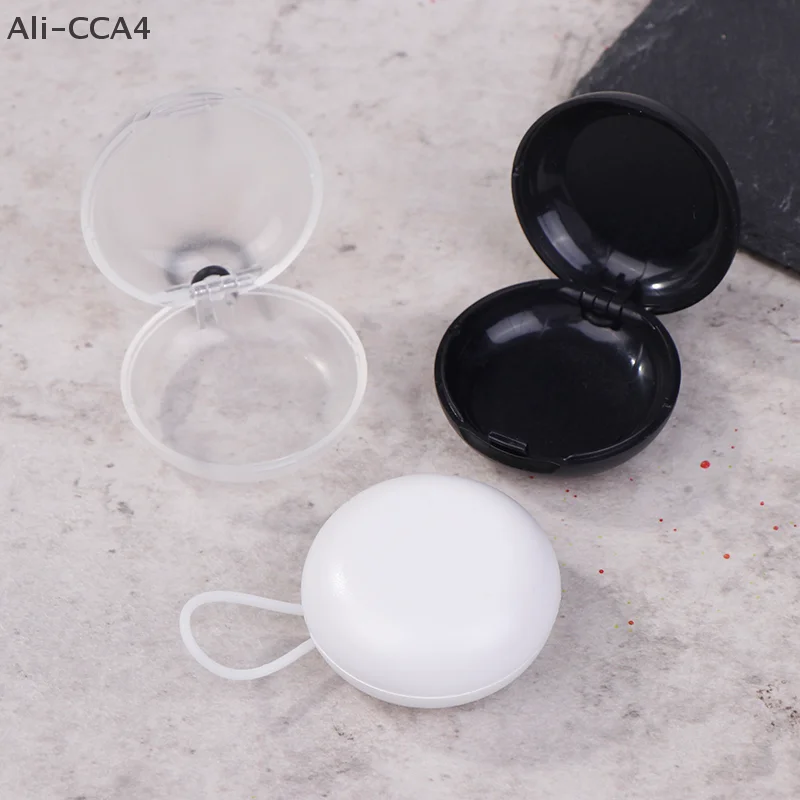 

Round Soundproof Earplug Box Mini Portable Plastic Earplug Storage Box Sleeping Earplug Craft Jewelry Earring Organizer
