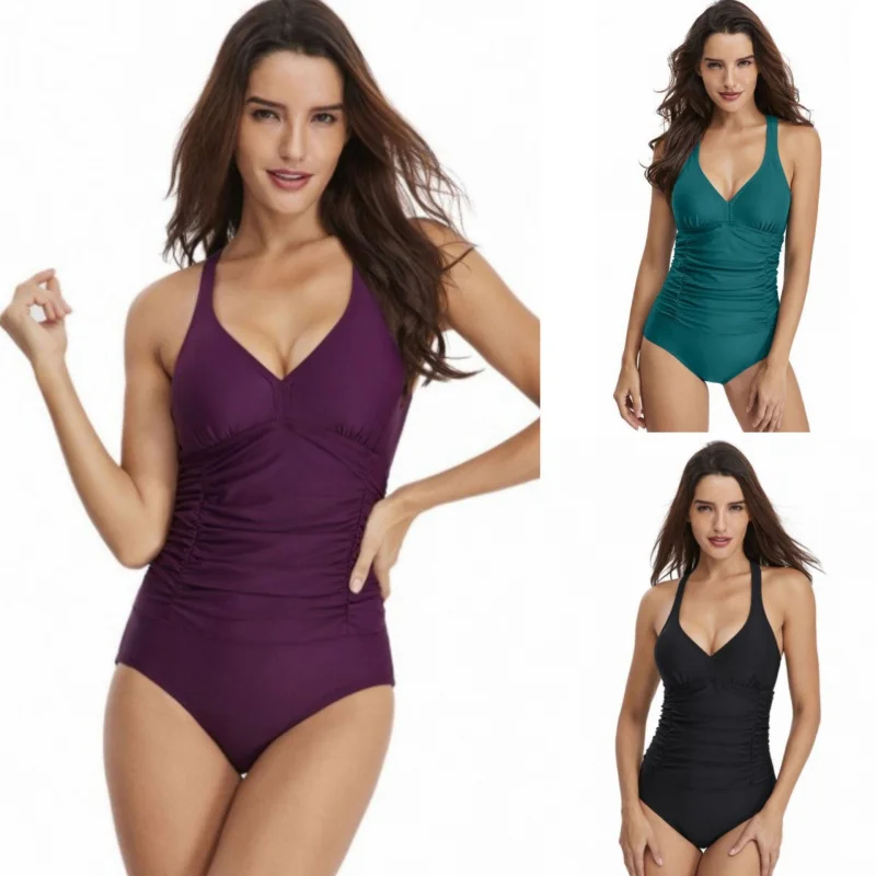 

New sexy solid color multi-color one-piece bikini swimsuitbikiniWholesale
