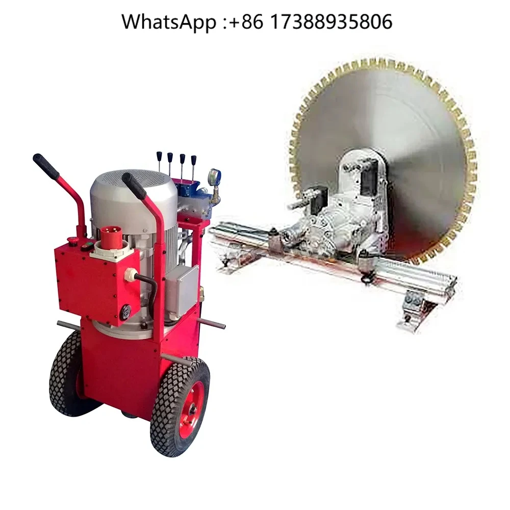 Honglun 4kw High Frequency Electric Hand Held Diamond Blade Concrete Wall Saw Machine 400MM Cutting Depth 220V Low Maintenance