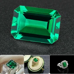 Boxed Emerald Gems Synthetic Emerald Cut Loose Gemstones For Jewelry Making