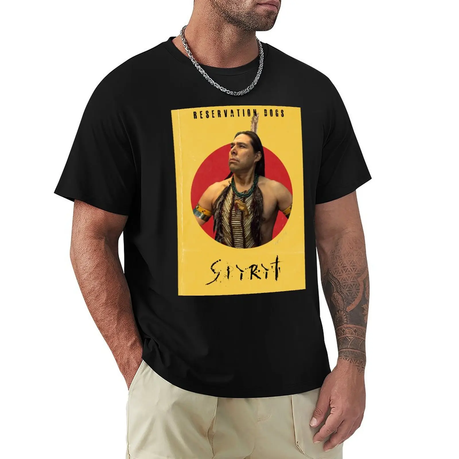 Spirit - Reservation Dogs T-Shirt Vintage Print Crew Neck Tee