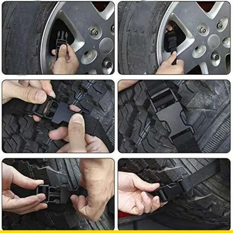 

SZCH Expandable Spare Tire Backing Storage Pouches Strong Cloth Spare Tire Storage Bag Organizes Tools for Trucks & SUVs