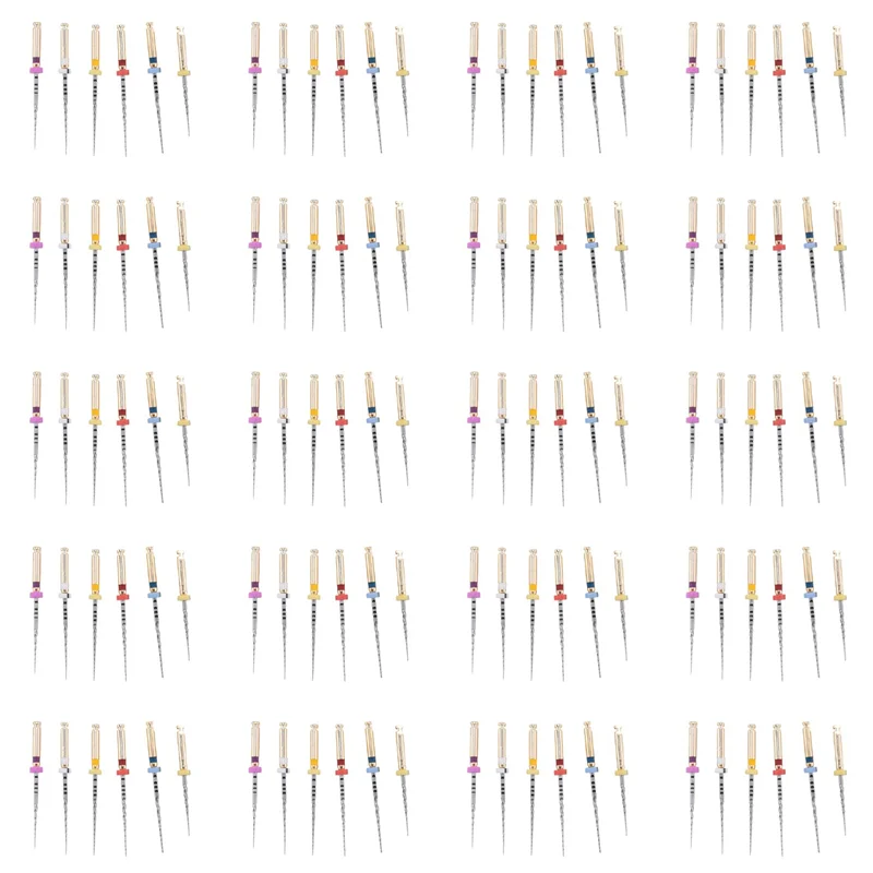 

120X X-Pro Gold Protaper NITI Rotary Files, 6PCS Endo Controlled Memory Files (Assorted 25MM)