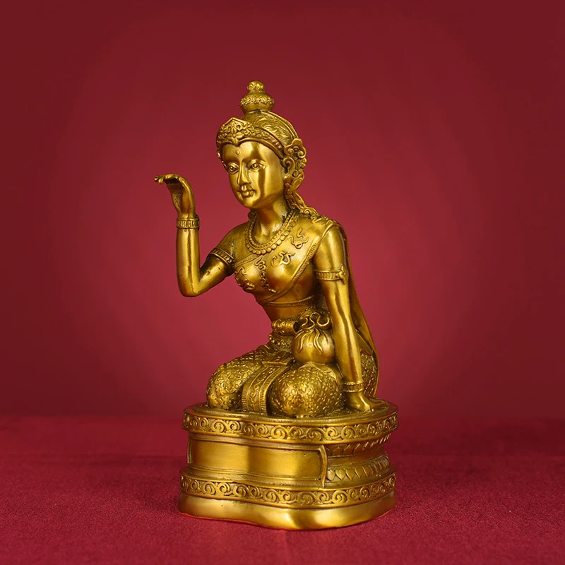 Waving Goddess Of Liberty, Wholesale Brass Antique-Style Decorative Pieces, Tibetan Buddha Ornaments, Bronze Three Treasures