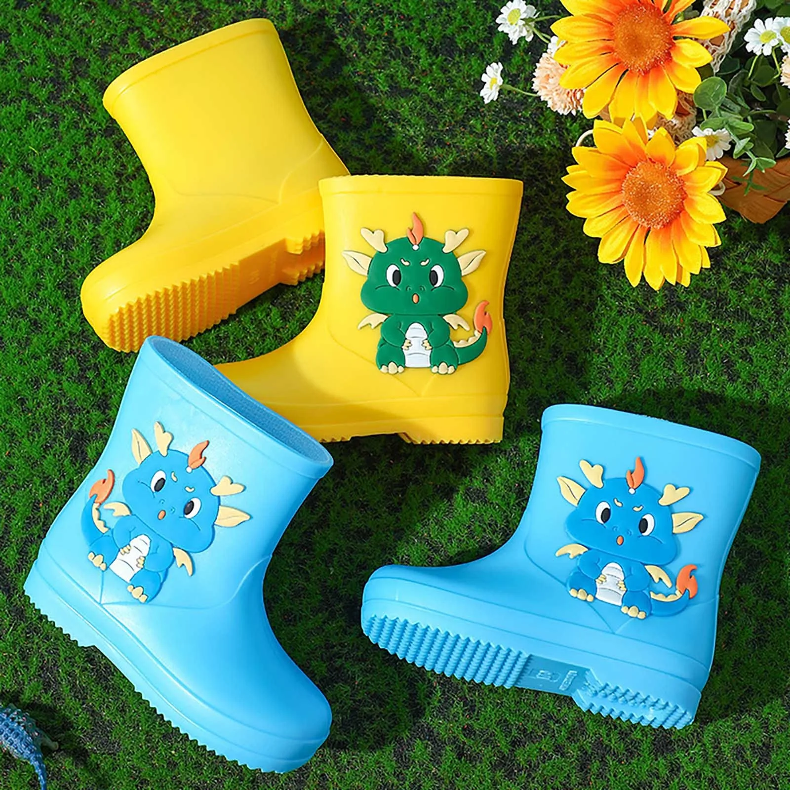 

Four Seasons Rubber Shoes Children Rainboots High Quality Comfortable Outdoor Baby Boys Girls Water Shoes Kids Cartoon Rain Boot