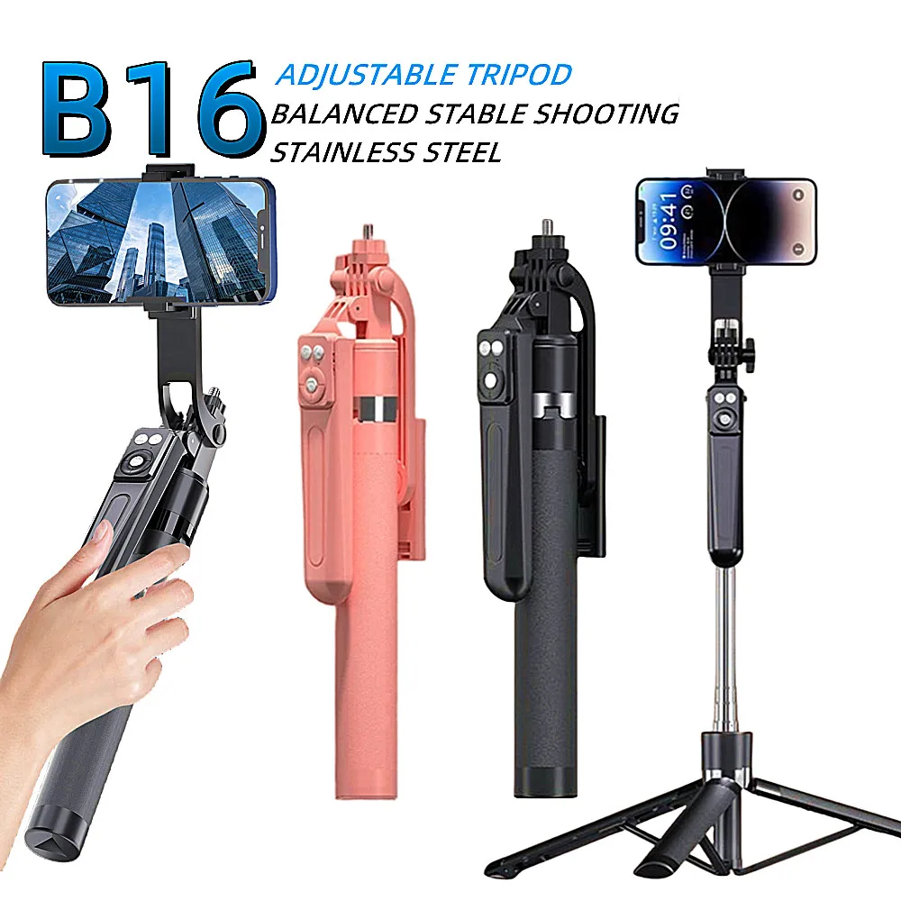 FGCLSY 2025 신형 1.7M 무선 셀카봉 삼각대 접이식 스탠드 액션 카메라 스마트폰 밸런스 안정 촬영 라이브용