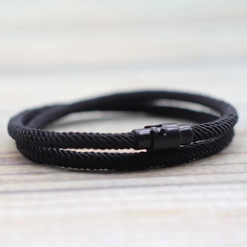 Minimalist Rope Bracelet Homme Female Double Layer Survival Braclet Hand Accessories Friendship Braslet Gift For Lovers