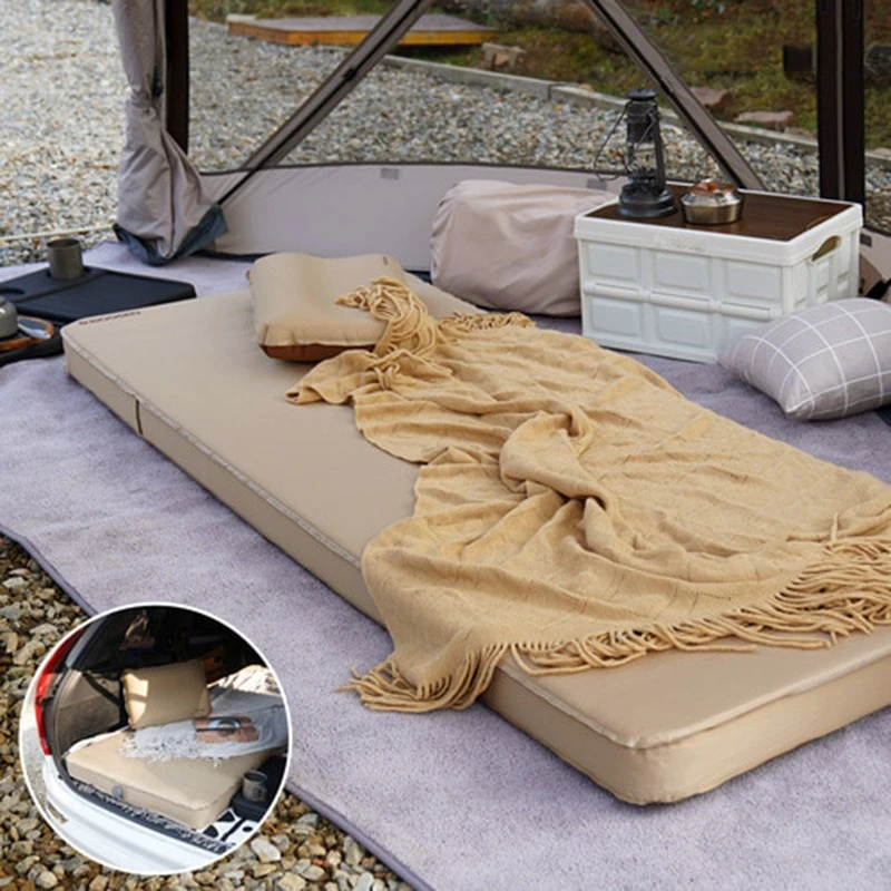 Outdoor Camping Mat Automatic Inflatable Mats Moistureproof Sleeping Mat Thickened Car Inflatable Mattress Travel Wear Resistant
