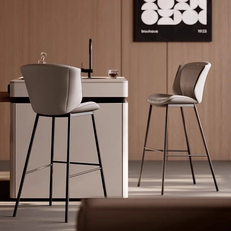 Bar Chair,home Light Luxury Bar Stools,iron High Foot Chairs,bar Chairs,coffee Shops,modern and Simple Bar Chair,island Stools