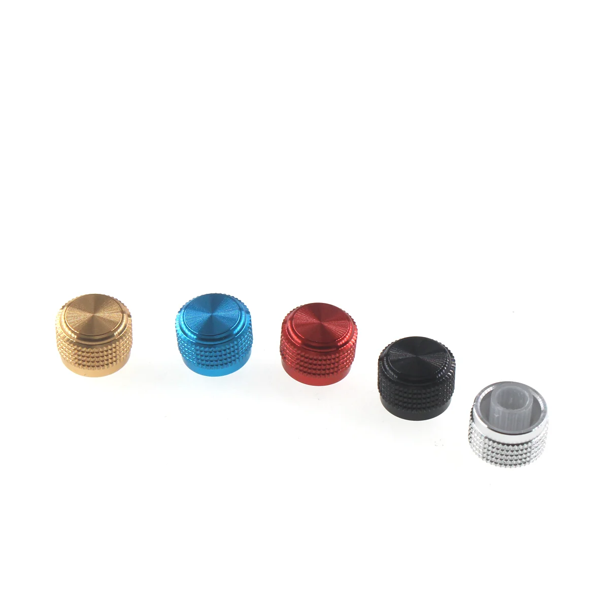 2PCS D-type O-type half shaft/full circle knob 14x12.5mm high-end aluminum alloy metal knob potentiometer knob volume adjustment