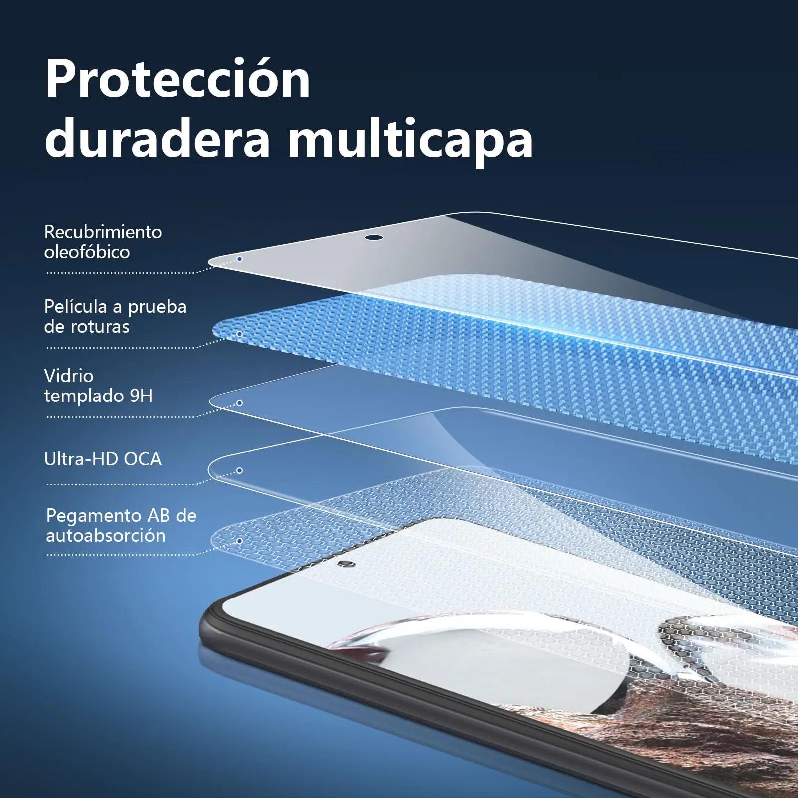 Für XIAOMI 12T Pro 6,67 Zoll Displayschutzfolie aus gehärtetem Glas, Kristallglimmer, 9H HD, klare, transparente Hülle, freundlich, kratzfest – Detail 6
