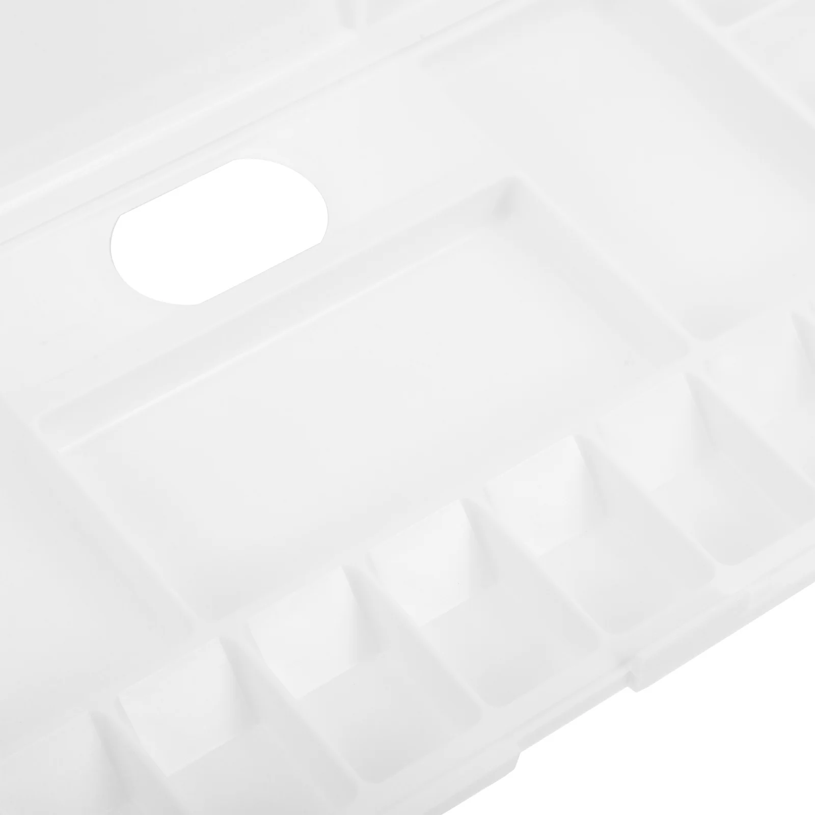 صندوق طلاء بالألوان المائية البلاستيكي خفيف الوزن ومحمول صينية خلط الألوان الفارغة للفنانين والطلاب الفن #2