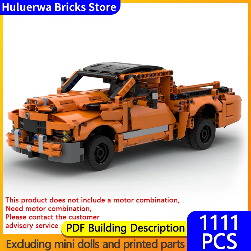 

Модель городской автомобиль MOC, строительные кирпичи, C-модель, тягач, лошадь, пикап, модульная технология, детские праздничные подарки, сборка игрушек, костюм