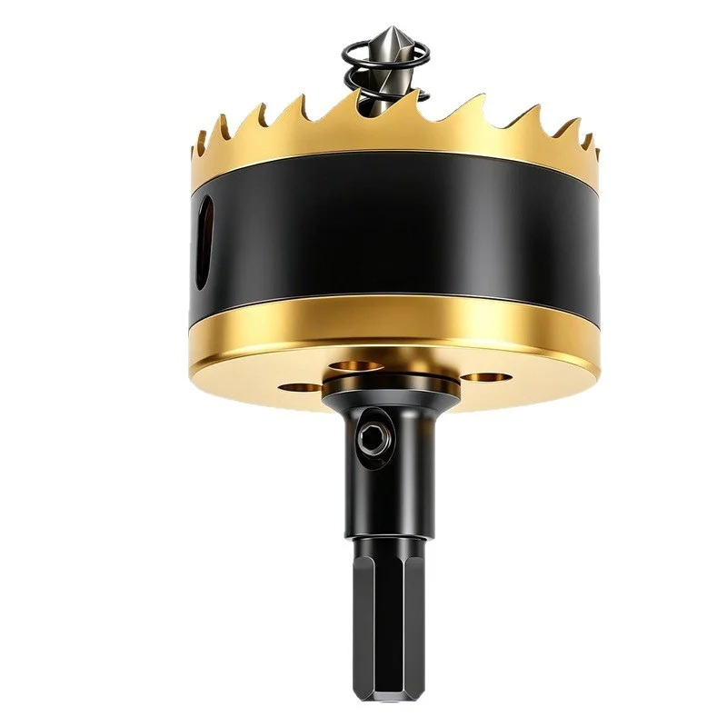 Black King Kong 75mm Hole Saw Drill Bit for Wood Board, Aluminum, Gypsum Board & Sheet Metal, Woodworking Cutter Tool