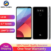 Original LG G6 G600 H870 H873 4G Mobile Phone 4GB RAM 32GB ROM 5.7'' Dual 13MP+5MP Snapdragon 821 Quad-Core Android cellphone