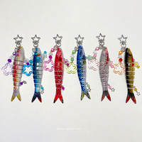 Fish Lure Keychain With Charm, Fish bait keychain, Fishing Keychain, Fish Bag Charm