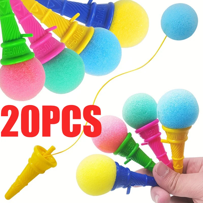 Mini tiradores de helado, bola de esponja colorida, relleno de bolsa de regalos, regalos de Navidad, suministros para juegos de fiesta, Festival en casa, 20/10/5 Uds.