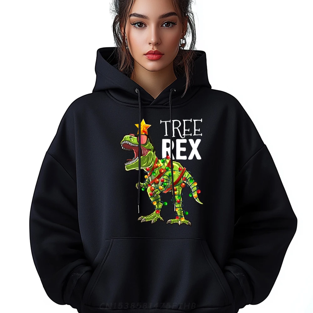 

Tree Rex Christmas T Rex Dinosaur Men Graphic Pullover Hoodies Men Clothes Graphic Christmas Sweater