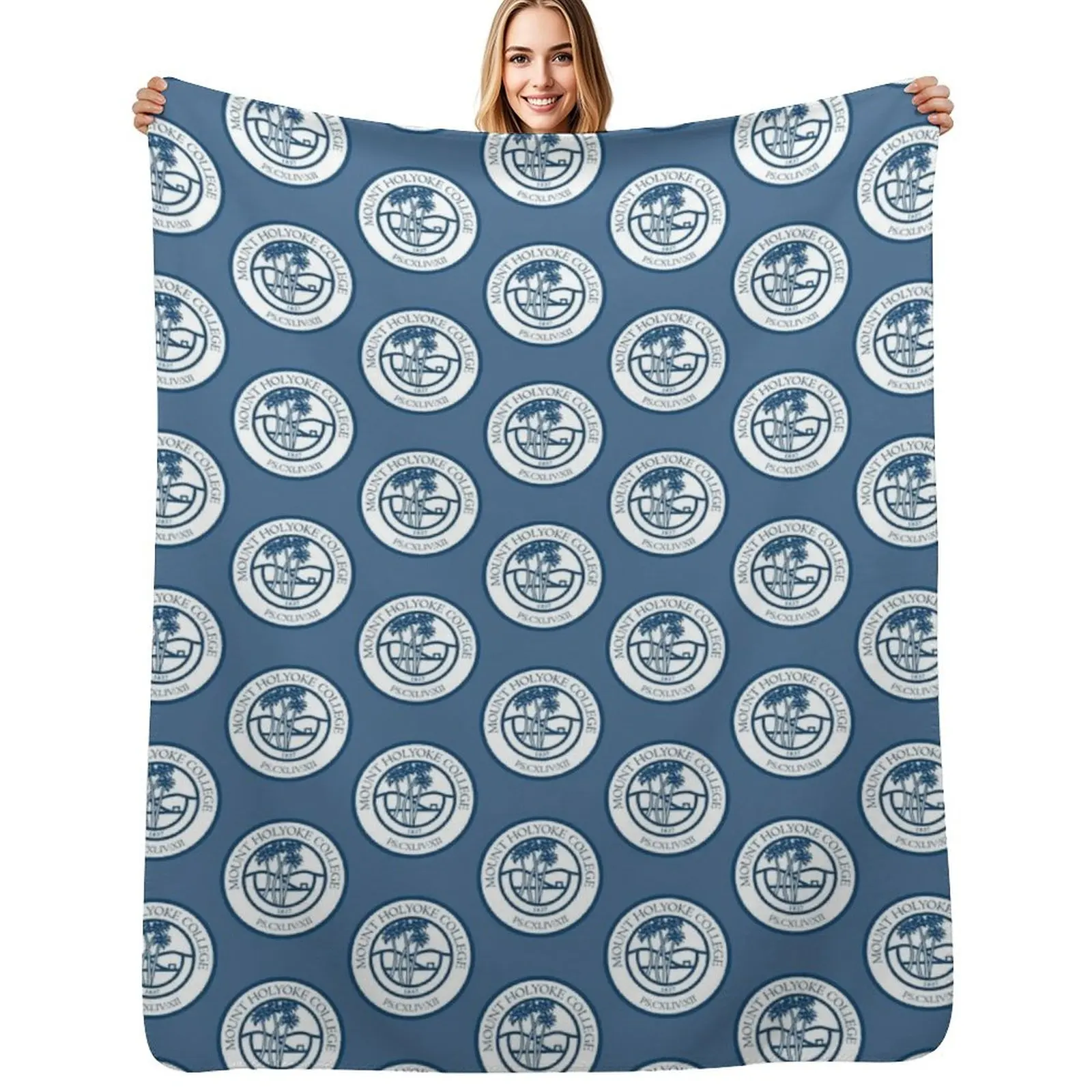 

Mount Holyoke College Throw Blanket Hairys Decorative Beds Nap Soft Blankets