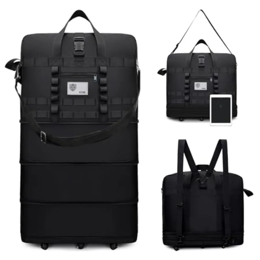 

Foldable Suitcase, Luggage Bag with Swivel Wheels, Large-Capacity Expandable Travel Suitcase, Waterproof Foldable Luggage for B