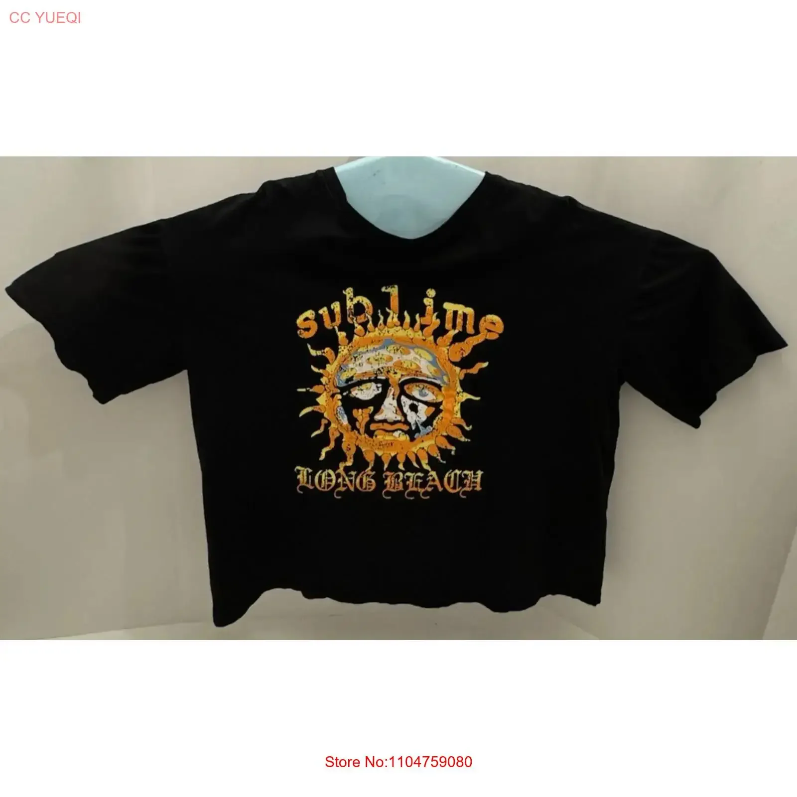 Camiseta de la banda Sublime Ska Punk, talla XXL, negra, con logo de Opie Ortiz y Sun Mushroom, estilo vintage, lavada, de diseñador, suave y a la moda.