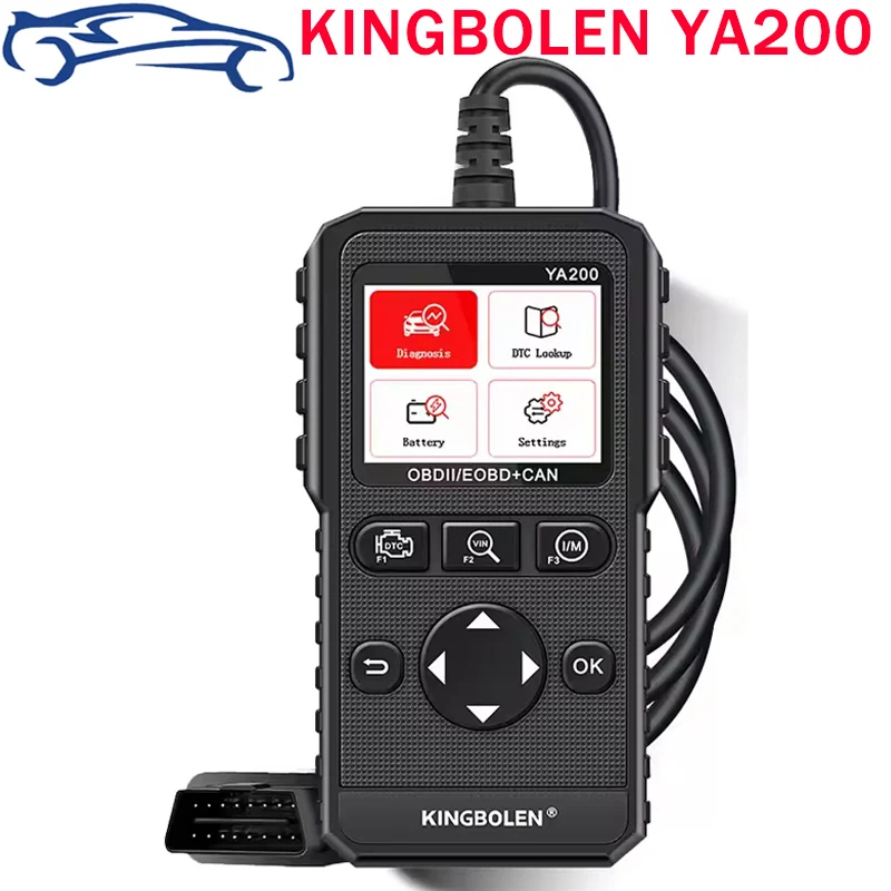 2024 KINGBOLEN YA100 KINGBOLEN YA100 OBD2 Scanner Auto Diagnostic Tools OBDII EOBD Code Reader For 12V Car DiagnosIs