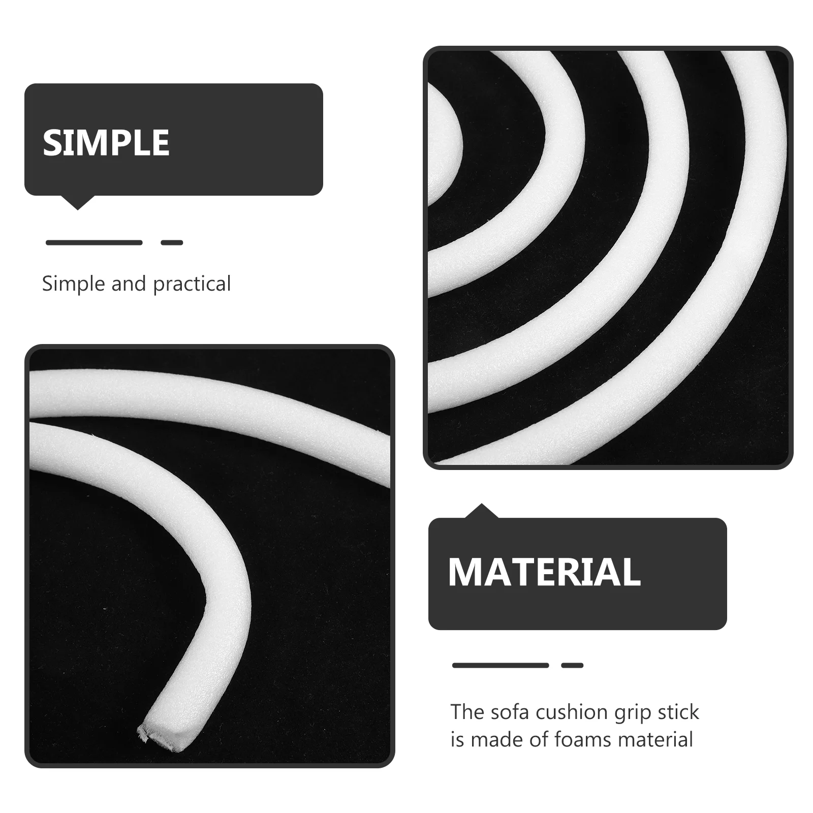 ปลอกโฟมกันลื่นสำหรับโซฟาโซฟาโซฟาแถบที่คลุมเบาะราวติดห้องน้ำกันลื่นอุปกรณ์เฟอร์นิเจอร์สีขาวสำหรับโฟม