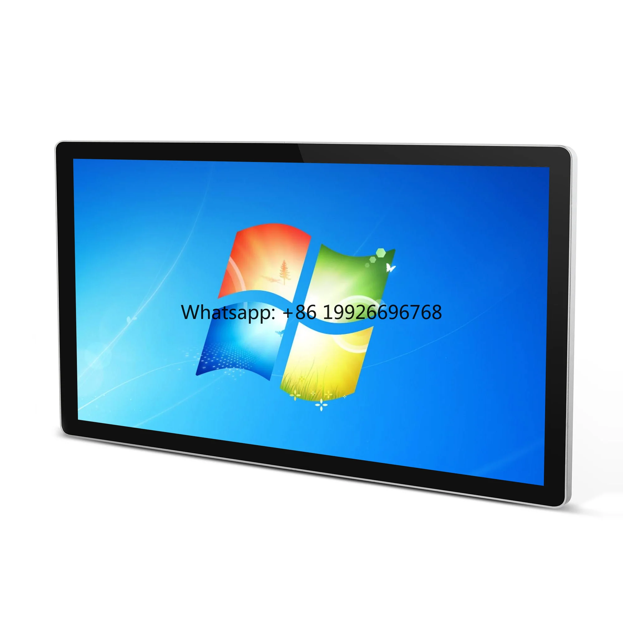 عرض خاص شاشة عرض حائط فيديو LCD مقاس 43 بوصة، شاشة 500 شمعة في المتر المربع، لافتات رقمية مثبتة على الحائط للمطعم الداخلي