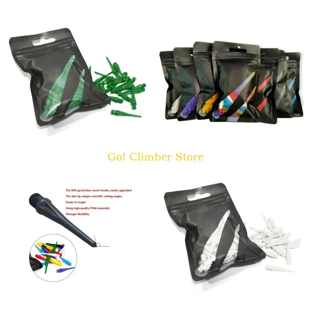 

Q84C 100 Pcs Professional Plastic Dart Tip Durable Soft Tip Point Needle 2BA Replacement Tip for Standard 2BA Thread