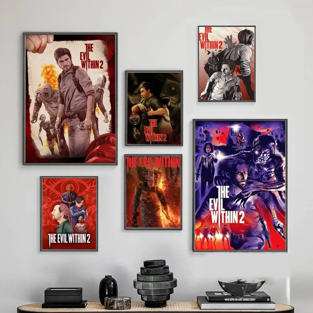ملصق The E-Evil داخل الكسر النفسي ملصقات لاصقة مقاومة للماء ملصق ورقي للمقهى وبار ديكور المنزل