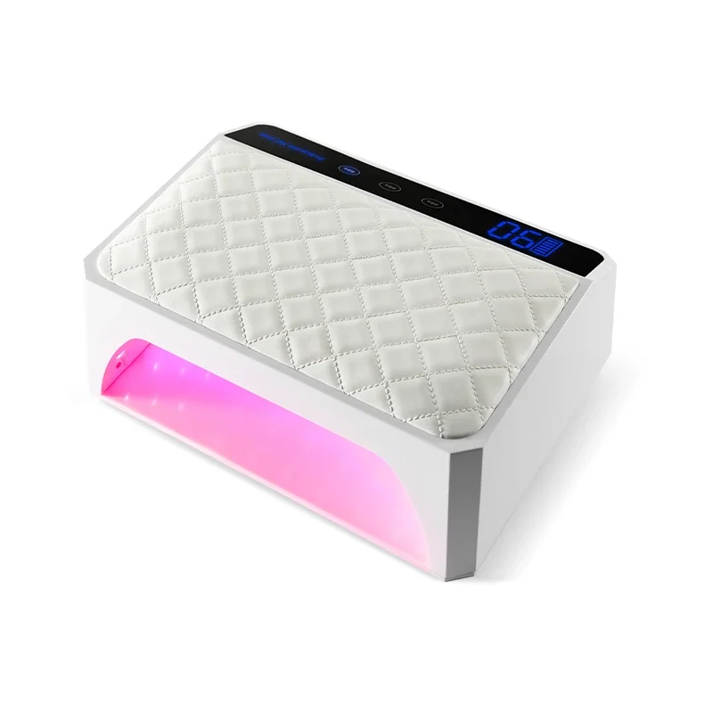 WWNew Style 69pcs Lamp Beads 178W X40 Rechargeable UV LED Nail Lamp Extra Large Space Nail Cushion Lamp for Double Hands