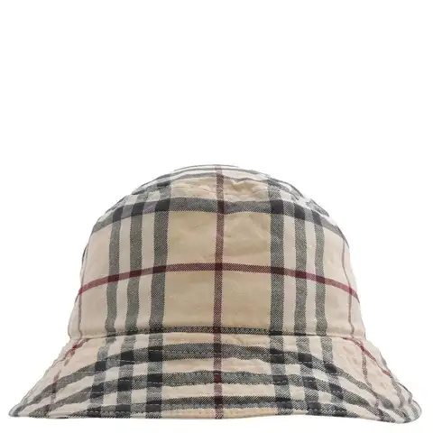 Burberry | Stone Check Cotton Twill Woven Bucket Hat