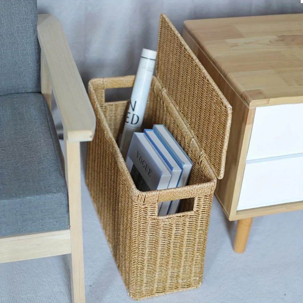 

Weaving Storage Basket Wall Corner Storage Laundry Basket Household Balcony Dirty Clothes Basket Easter Baskets
