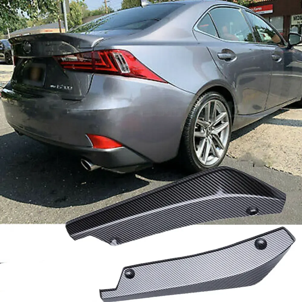 

2PCS Rear Bumper Lip Diffuser Splitter Canard Spoiler Body Kit Protector For Lexus IS F IS200T IS250 IS300 IS350 Car Accessories