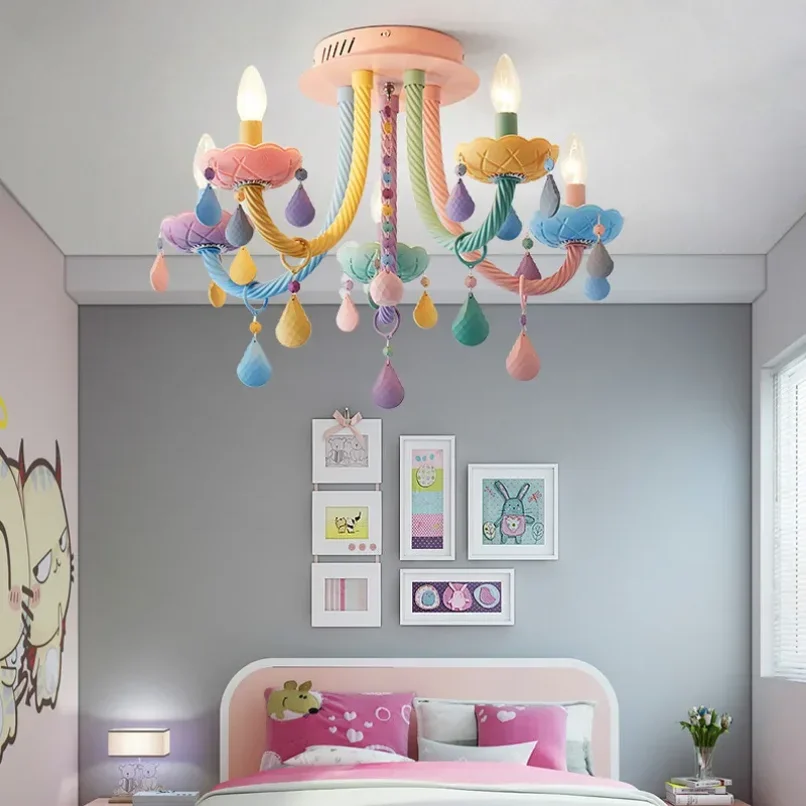 Plafonnier LED pour chambre à coucher, éclairage de plafond pour enfants, lampe pour chambre d'enfant, 220V, 110V