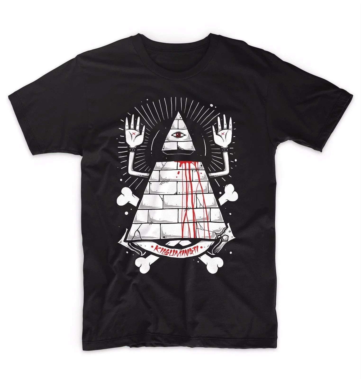 Летняя Хлопковая мужская футболка с коротким рукавом и круглым вырезом, новинка, футболка в стиле пирамидальных глаз 2Pac, манекены, светати, теория заговора 2024