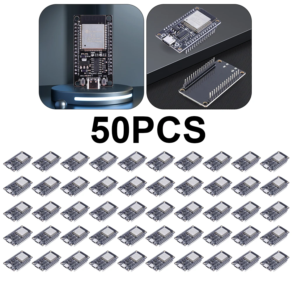 1-100PCS ESP32 Development Board WiFi+Bluetooth ESP32 WROOM-32D Board CH340C TYPE-C 30Pin/CP2102 USB 30Pin Module for Smart Home