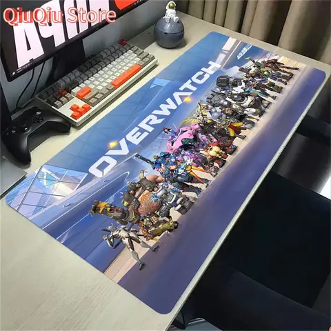 Overwatch 2 Gaming Accessories Mouse Pad Gamer Cabinet Pc Big Desk Mat Computer Keyboard Desks Xxl Mousepad Anime Large Mausepad
