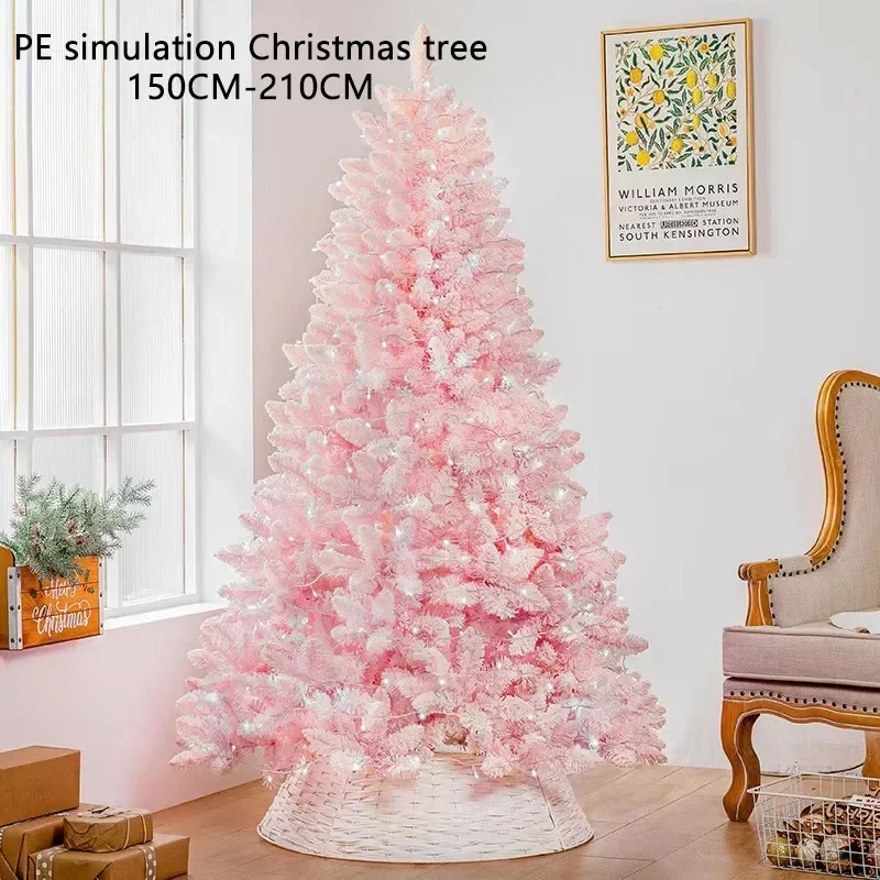 

Luxury Encrypted Christmas Tree Large PE Simulation Tree Pink Blue Christmas Atmosphere Home Decoration Christmas Tree 1.5-2.1m