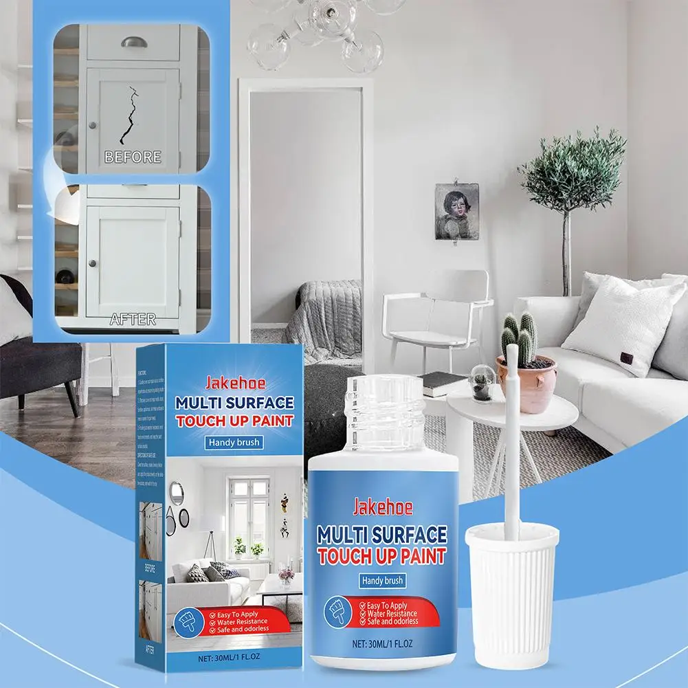 

White Paint Touch Up-Paint Matte Finish For Cabinets Walls Windows Doors Furniture Cleaning & Pristine Walls Matches All Su H3O9