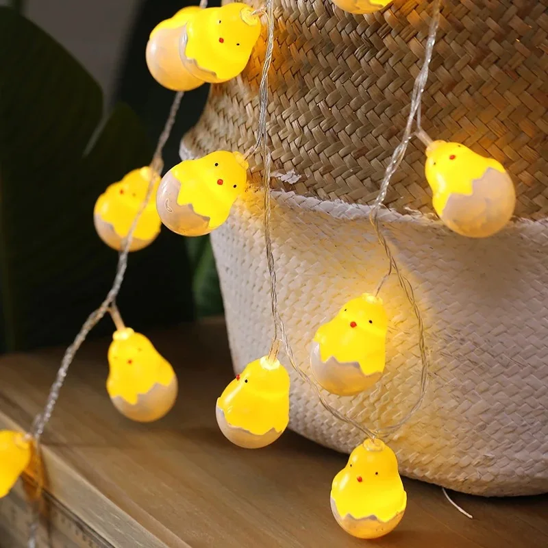 10M 80LED Rome Decoration Egg Shell String Lights Indoor Party Atmosphere Christmas Battery Flower Fairy Lights Curtains 483