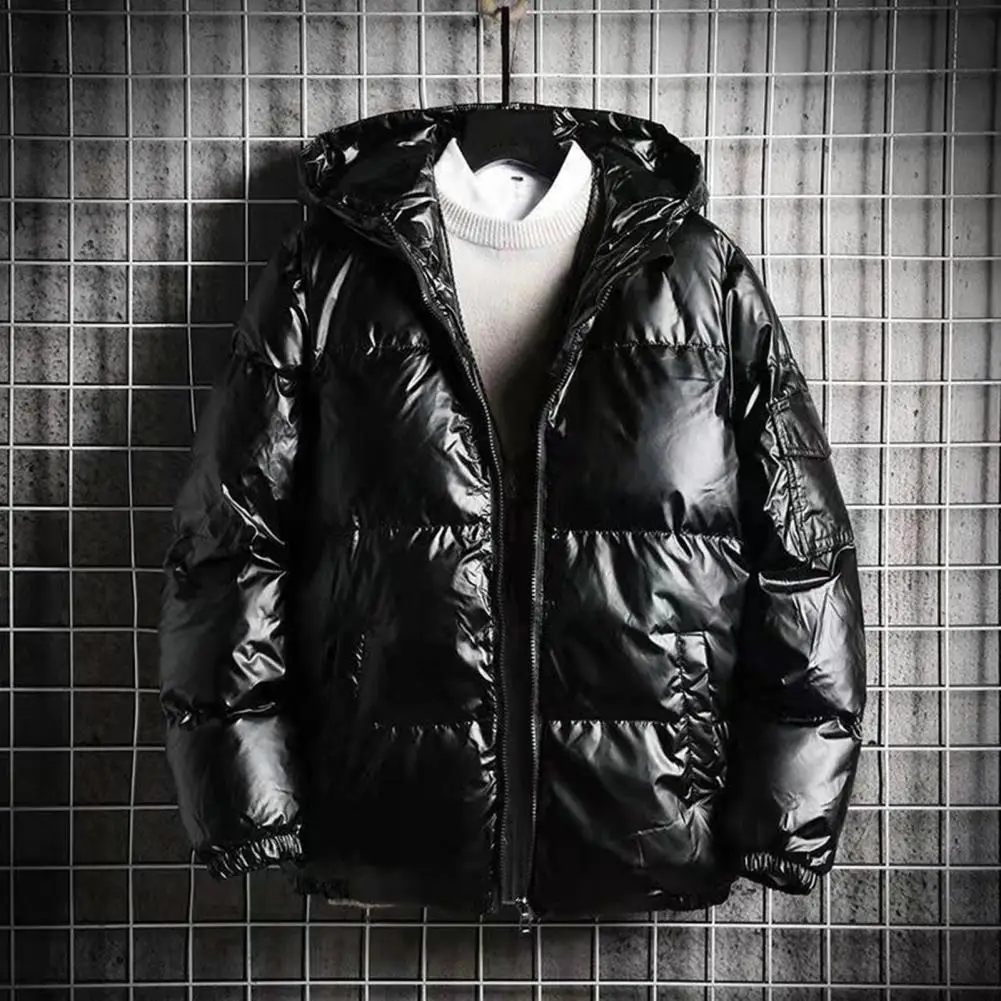 Chaqueta acolchada de algodón para hombre, abrigo grueso con capucha y puño elástico, a prueba de viento, para Otoño e Invierno