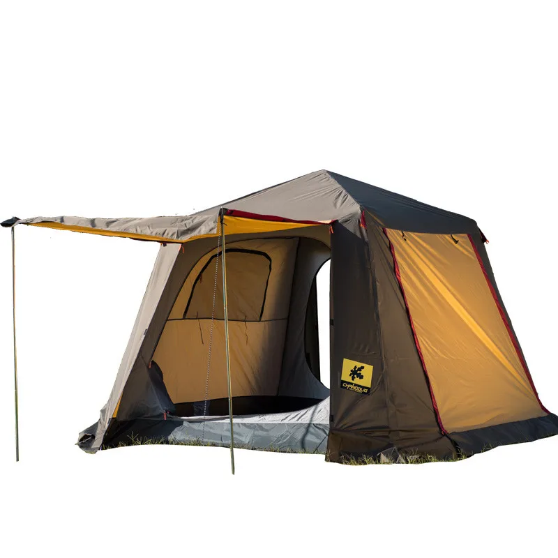 Full-automatic hydraulic tent 4-5people double door double window waterproof